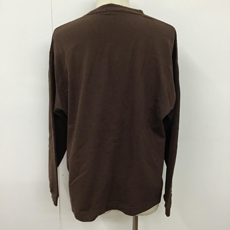 ウィム バイ リドム WYM LIDNM カットソー 長袖 M 無地 茶 / ブラウン / メンズ USED 古着 中古 10096807