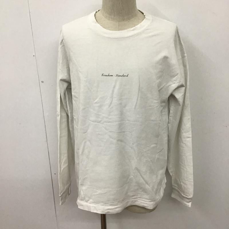 ビューティアンドユースユナイテッドアローズ BEAUTY&YOUTH UNITED ARROWS カットソー 長袖 1212-175-7465 ワイドフォルムカットソー 長袖カットソー L ロゴ、文字 白 / ホワイト / メンズ USED 古着 中古 10096808