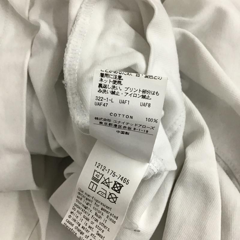 ビューティアンドユースユナイテッドアローズ BEAUTY&YOUTH UNITED ARROWS カットソー 長袖 1212-175-7465 ワイドフォルムカットソー 長袖カットソー L ロゴ、文字 白 / ホワイト / メンズ USED 古着 中古 10096808