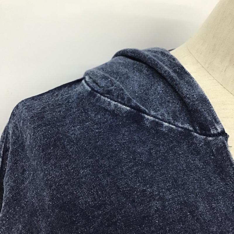 古着 USED パーカー 長袖 フード付きパーカー 長袖カットソー 無地 L 無地 インディゴ / インディゴ / メンズ USED 古着 中古 10096819
