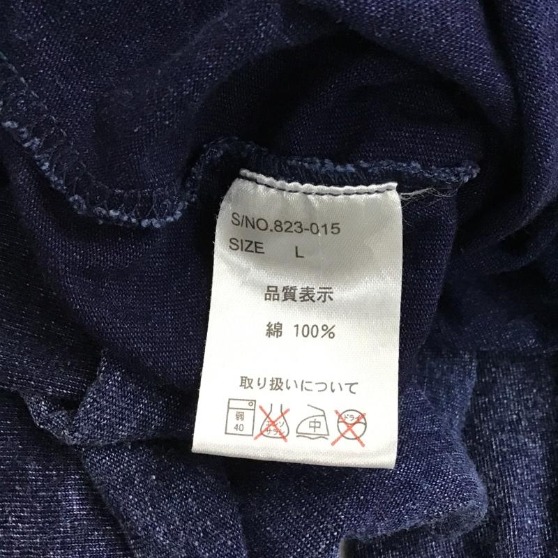 古着 USED パーカー 長袖 フード付きパーカー 長袖カットソー 無地 L 無地 インディゴ / インディゴ / メンズ USED 古着 中古 10096819