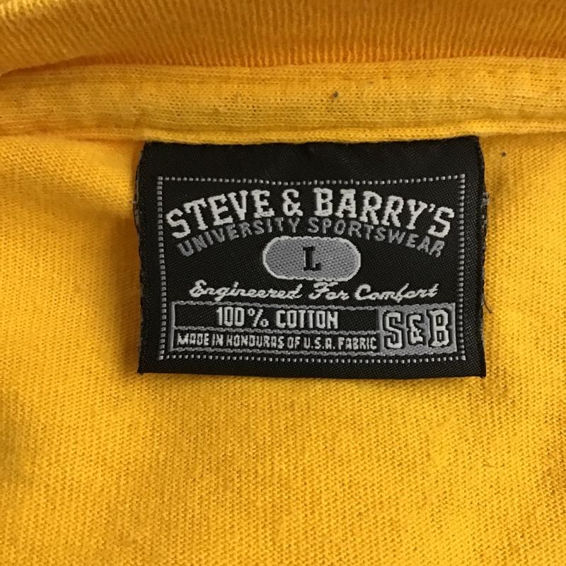 古着 USED カットソー 長袖 長袖カットソー クルーネックカットソー 長袖Tシャツ プリントTシャツ L ロゴ、文字 黄 / イエロー / メンズ USED 古着 中古 10096827