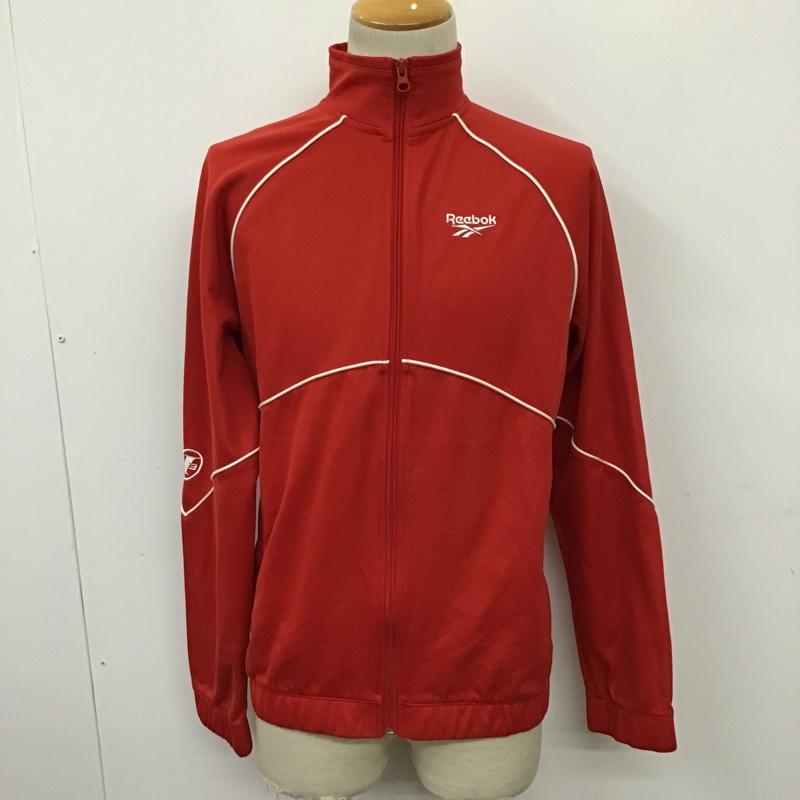 リーボック Reebok ジャケット、上着 ジャケット、ブレザー 長袖ジャンパー ジップアップジャケット ジャージ スポーツウェア M ロゴ、文字 赤 / レッド / メンズ USED 古着 中古 10096840