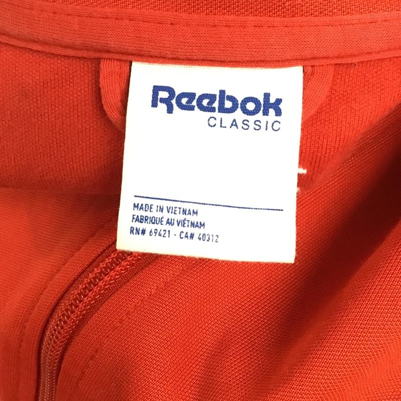 リーボック Reebok ジャケット、上着 ジャケット、ブレザー 長袖ジャンパー ジップアップジャケット ジャージ スポーツウェア M ロゴ、文字 赤 / レッド / メンズ USED 古着 中古 10096840