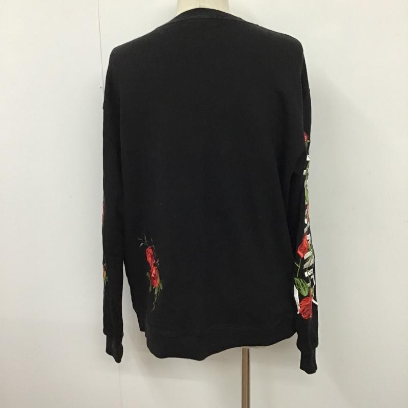 ジャックローズ JACKROSE トレーナー 半袖 90-362089 スウェット 長袖トレーナー 長袖カットソー 4 ロゴ、文字 黒 / ブラック / メンズ USED 古着 中古 10096859