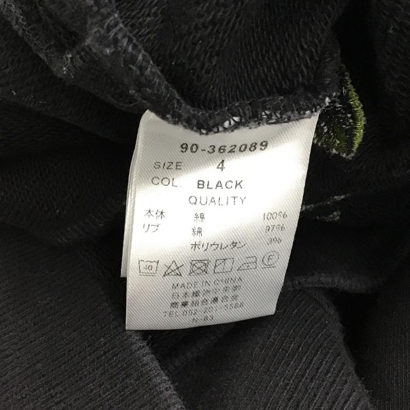 ジャックローズ JACKROSE トレーナー 半袖 90-362089 スウェット 長袖トレーナー 長袖カットソー 4 ロゴ、文字 黒 / ブラック / メンズ USED 古着 中古 10096859