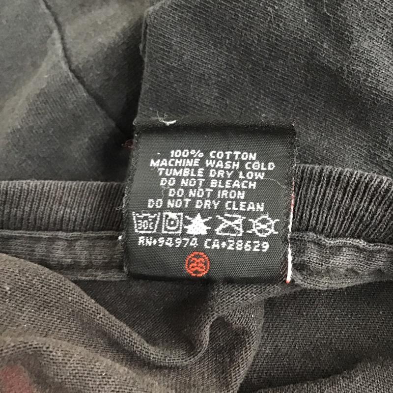 ステューシー STUSSY Tシャツ 長袖 L プリント 黒 / ブラック / メンズ USED 古着 中古 10096875
