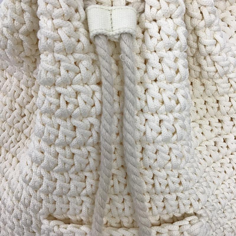 エックスガール X-girl ショルダーバッグ ショルダーバッグ KNIT BONSAC ロゴ、文字 アイボリー / アイボリー / レディース USED 古着 中古 10096900