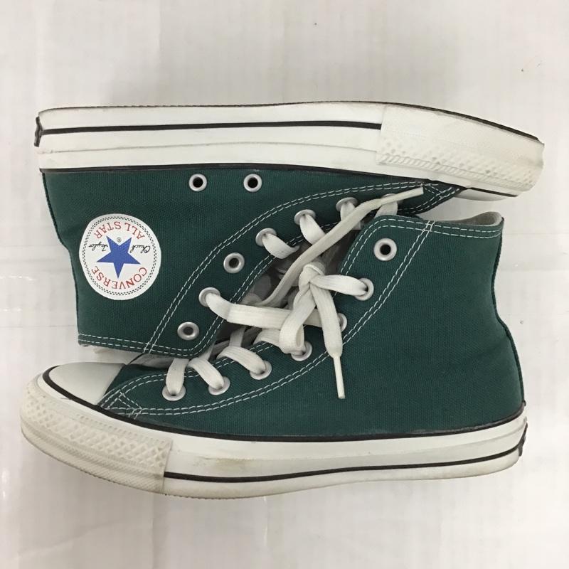 コンバース CONVERSE スニーカー スニーカー 1CK939 ALL STAR 100 COLORS HI 24cm 24.0cm ロゴ、文字 緑 / グリーン / X 白 / ホワイト / レディース USED 古着 中古 10096909