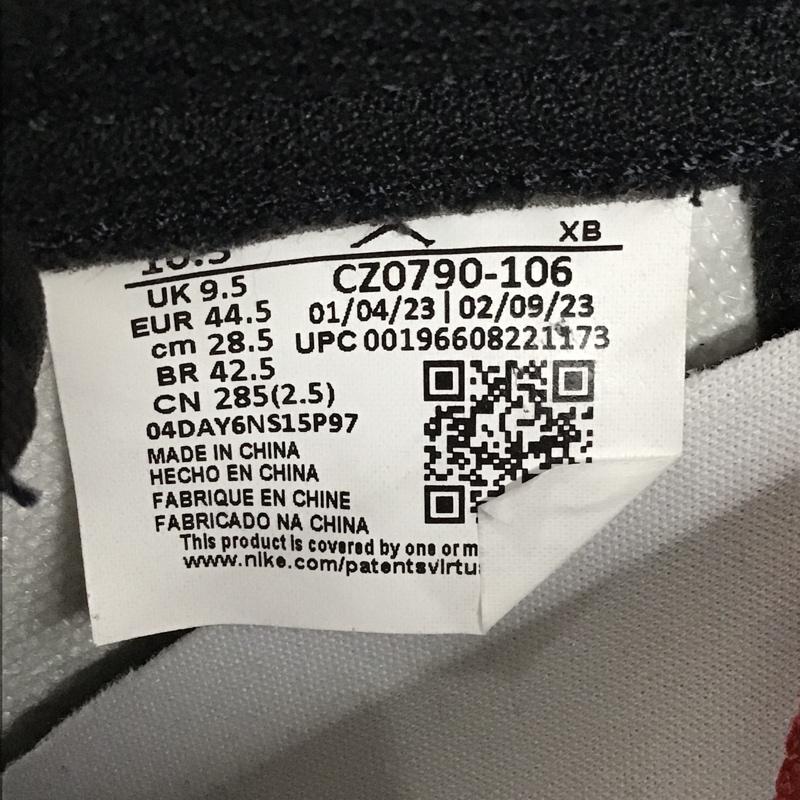 ナイキ NIKE スニーカー スニーカー CZ0790-106 AIR JORDAN 1 LOW OG 28.5cm 箱有 28.5cm ロゴ、文字 白 / ホワイト / X 黒 / ブラック / X 赤 / レッド / メンズ USED 古着 中古 10096921