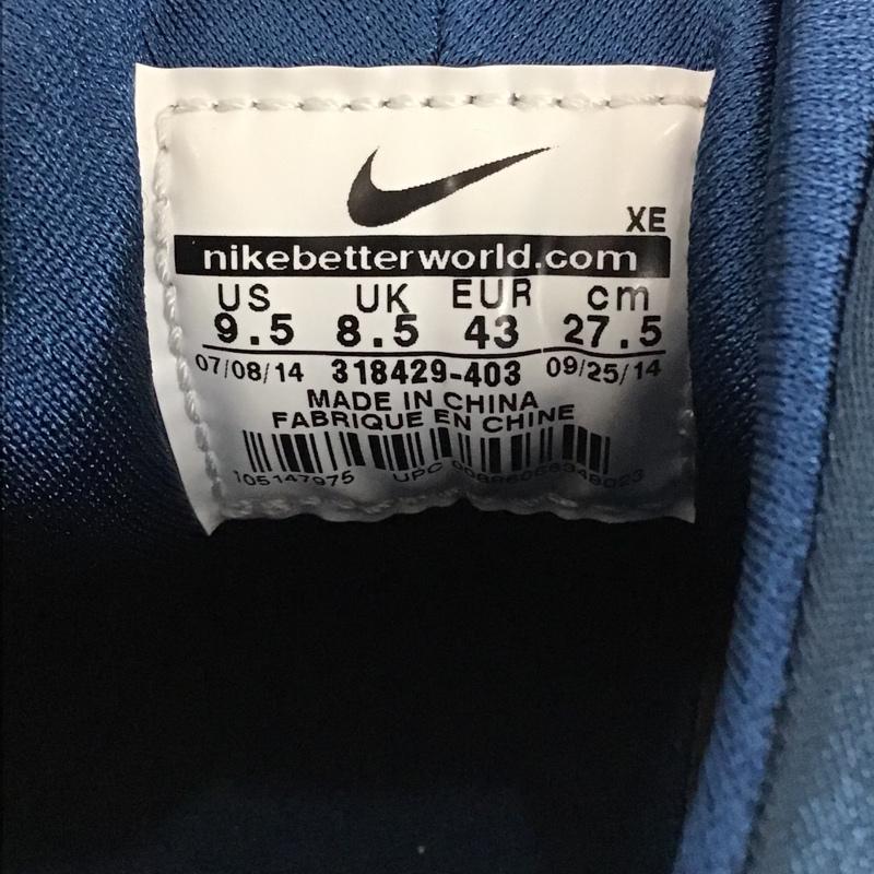 ナイキ NIKE スニーカー スニーカー 318429-403 エア ハラチ 27.5cm 27.5cm ロゴ、文字 青 / ブルー / X 灰 / グレー / メンズ USED 古着 中古 10096926
