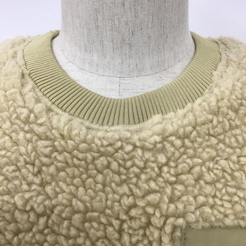 グラミチ GRAMICCI トレーナー 長袖 183-1222 GRAMICCI×FREAK’SSTORE フリースプルオーバー スウェット M ロゴ、文字 ベージュ / ベージュ / メンズ USED 古着 中古 10096960