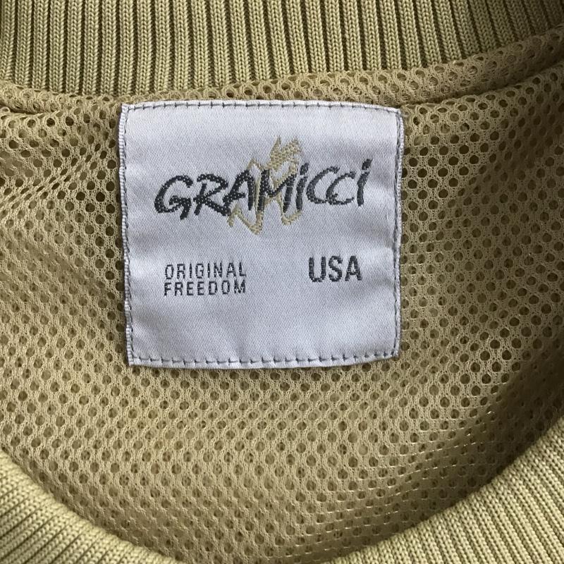 グラミチ GRAMICCI トレーナー 長袖 183-1222 GRAMICCI×FREAK’SSTORE フリースプルオーバー スウェット M ロゴ、文字 ベージュ / ベージュ / メンズ USED 古着 中古 10096960