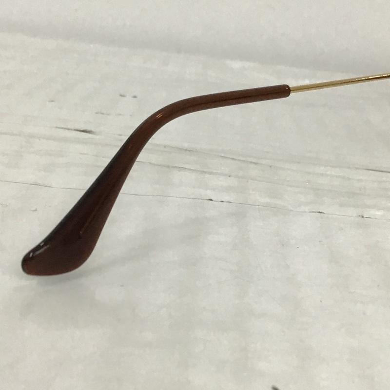 レイバン Ray-Ban めがね・サングラス サングラス ティアドロップ ロゴ、文字 茶 / ブラウン / X 金 / ゴールド / メンズ USED 古着 中古 10096998