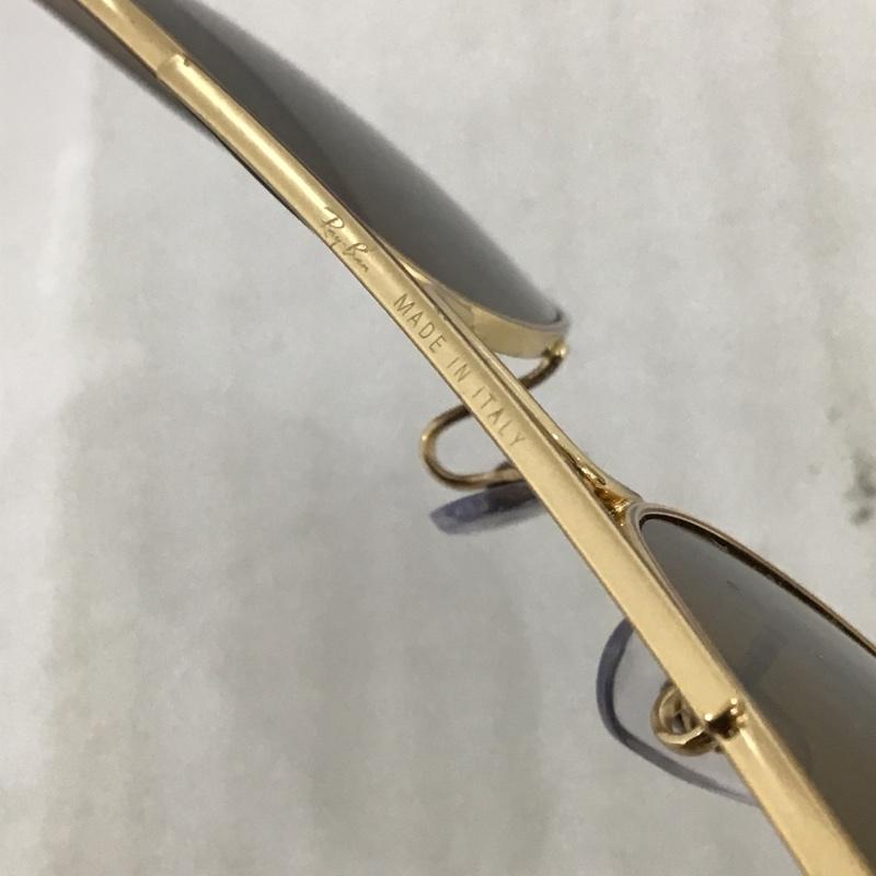 レイバン Ray-Ban めがね・サングラス サングラス ティアドロップ ロゴ、文字 茶 / ブラウン / X 金 / ゴールド / メンズ USED 古着 中古 10096998