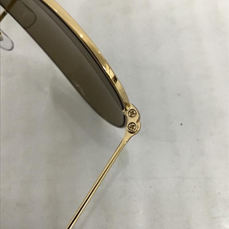 レイバン Ray-Ban めがね・サングラス サングラス ティアドロップ ロゴ、文字 茶 / ブラウン / X 金 / ゴールド / メンズ USED 古着 中古 10096998