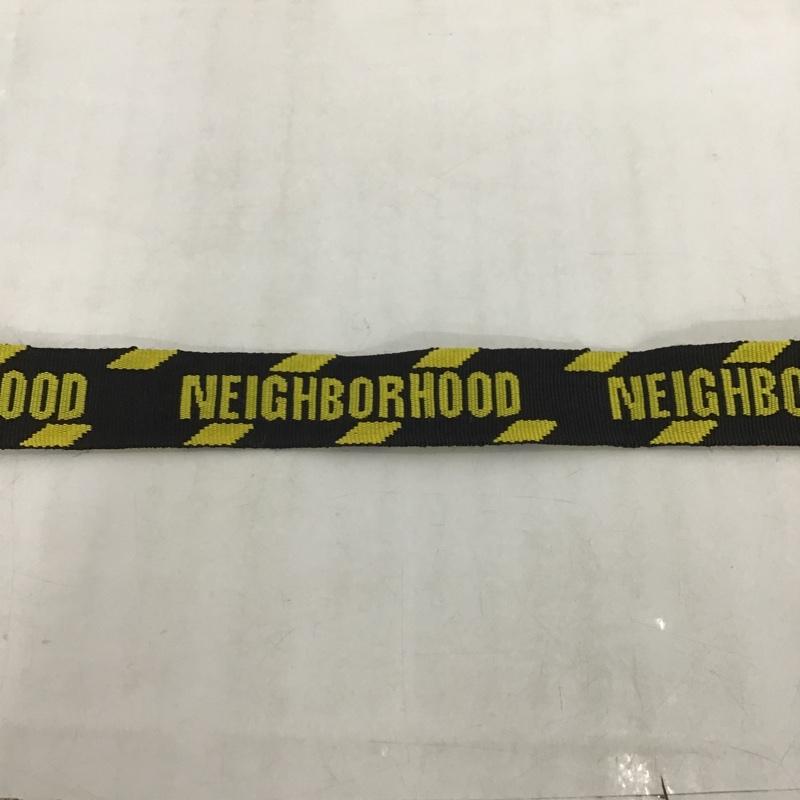ネイバーフッド NEIGHBORHOOD ベルト・バックル ベルト 231MYNH-AC01 ロゴ、文字 黒 / ブラック / X 黄 / イエロー / メンズ USED 古着 中古 10097004