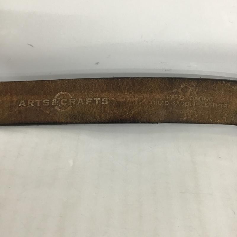 アーツ&クラフト ARTS & CRAFTS ベルト・バックル ベルト レザー 無地 茶 / ブラウン / メンズ USED 古着 中古 10097006