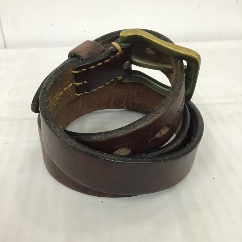 アーツ&クラフト ARTS & CRAFTS ベルト・バックル ベルト レザー 無地 茶 / ブラウン / メンズ USED 古着 中古 10097006