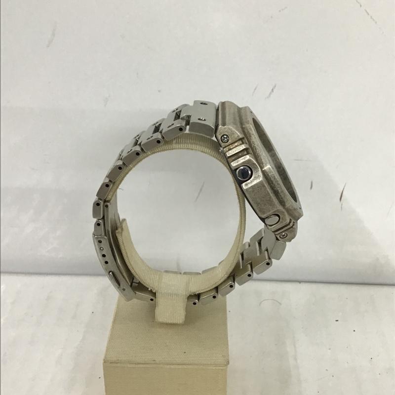 ジーショック G-SHOCK 腕時計 アナログ(クォーツ式) GA-2100 STAINLESS 箱有 カスタム ロゴ、文字 銀 / シルバー / メンズ USED 古着 中古 10097036