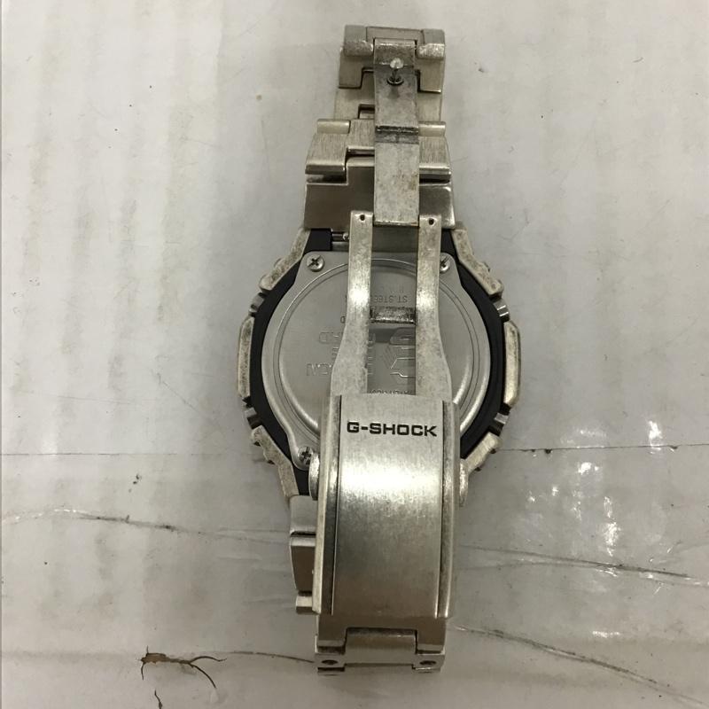 ジーショック G-SHOCK 腕時計 アナログ(クォーツ式) GA-2100 STAINLESS 箱有 カスタム ロゴ、文字 銀 / シルバー / メンズ USED 古着 中古 10097036