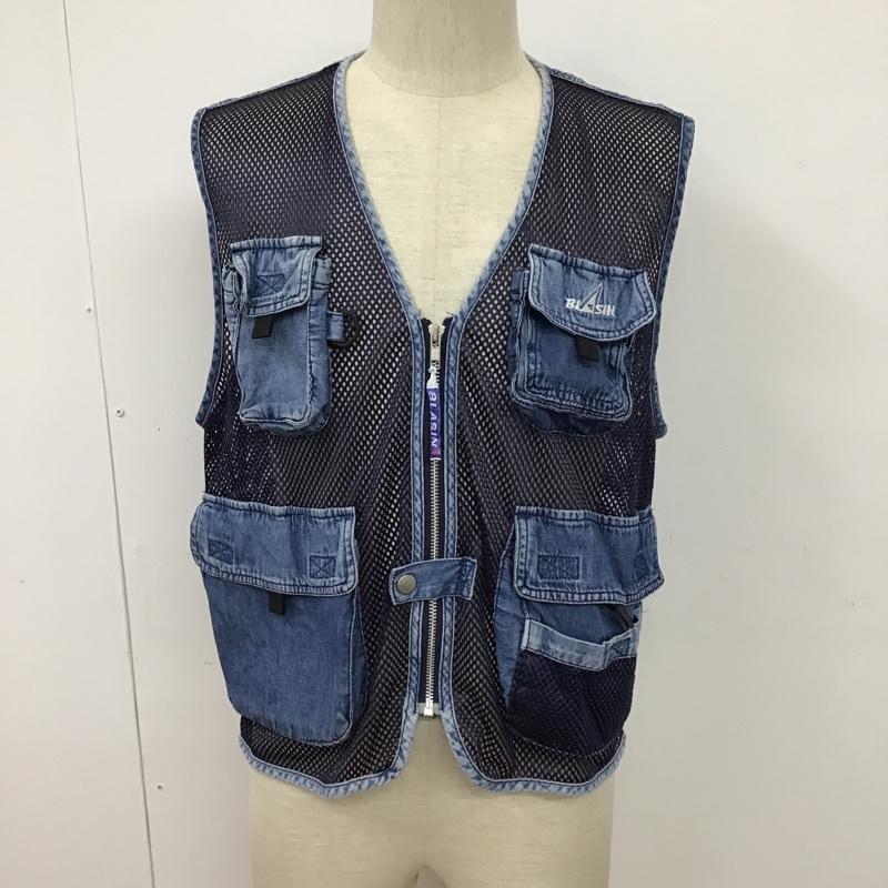 古着 USED ベスト ベスト L 無地 インディゴ / インディゴ / メンズ USED 古着 中古 10097045
