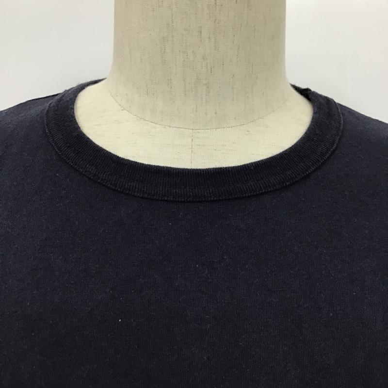 ショット schott Tシャツ 半袖 半袖カットソー Tシャツ 刺繍Tシャツ クルーネックカットソー XL ロゴ、文字 紺 / ネイビー / メンズ USED 古着 中古 10097062