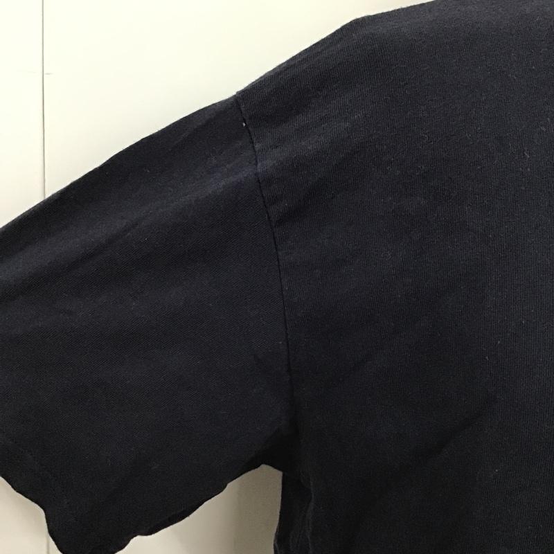 ショット schott Tシャツ 半袖 半袖カットソー Tシャツ 刺繍Tシャツ クルーネックカットソー XL ロゴ、文字 紺 / ネイビー / メンズ USED 古着 中古 10097062