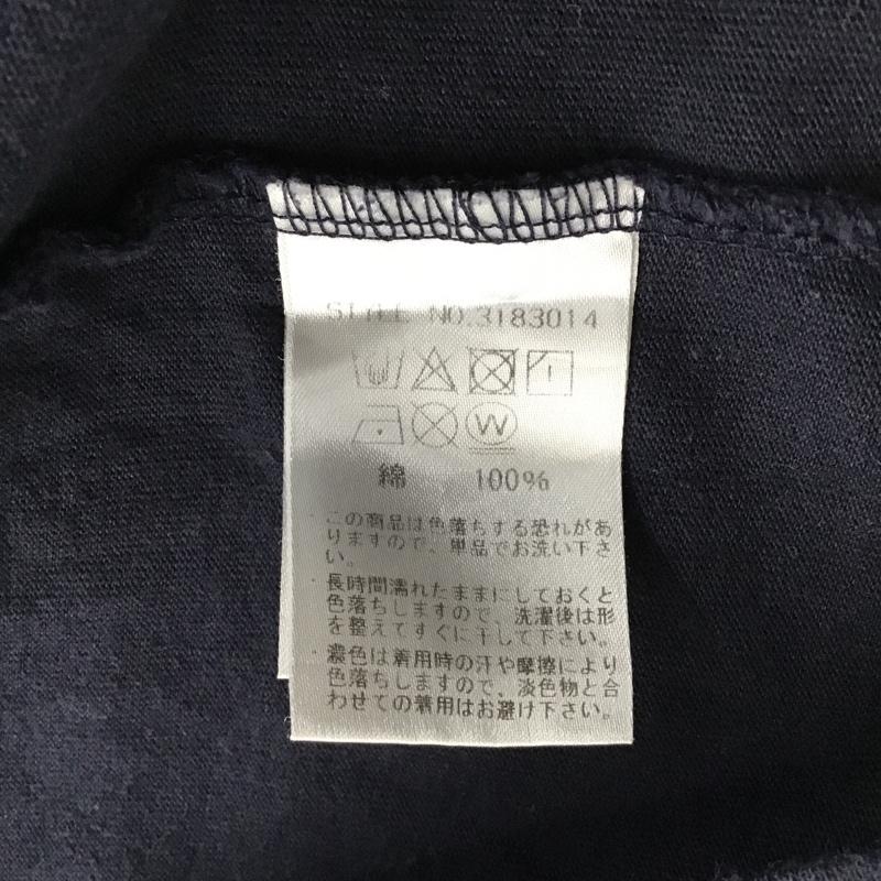 ショット schott Tシャツ 半袖 半袖カットソー Tシャツ 刺繍Tシャツ クルーネックカットソー XL ロゴ、文字 紺 / ネイビー / メンズ USED 古着 中古 10097062