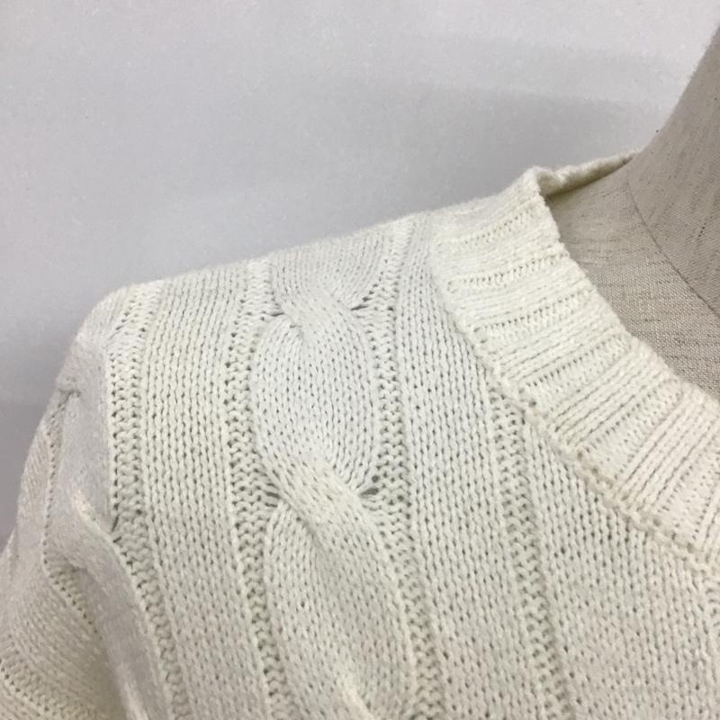 フリークスストア FREAK'S STORE ニット、セーター 長袖 M 無地 白 / ホワイト / メンズ USED 古着 中古 10097066