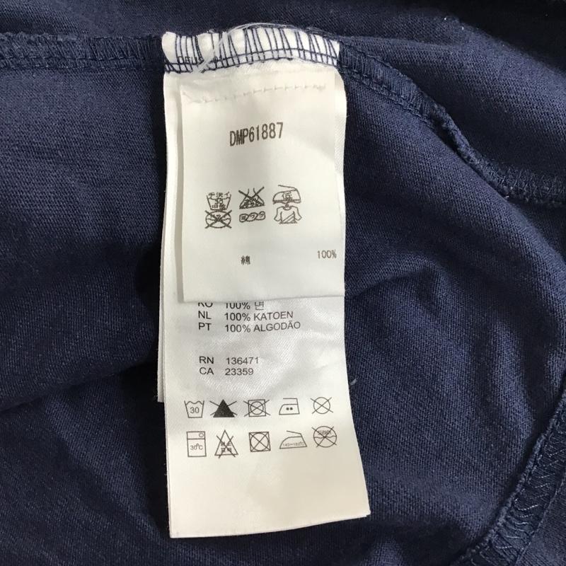 デウスエクスマキナ DEUS EX MACHINA Tシャツ 半袖 DMP61887 STANDARD APPLIQUE TEE S ロゴ、文字 紺 / ネイビー / メンズ USED 古着 中古 10097070