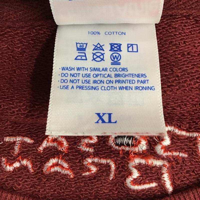 ユナイテッドアスレ United Athle トレーナー 長袖 XL ロゴ、文字 えんじ / ワインレッド / メンズ USED 古着 中古 10097080