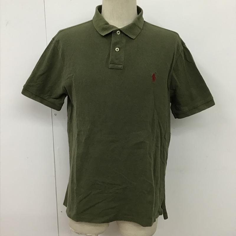 ポロラルフローレン POLO RALPH LAUREN ポロシャツ 半袖 XL ワンポイント カーキ / カーキ / メンズ USED 古着 中古 10097140