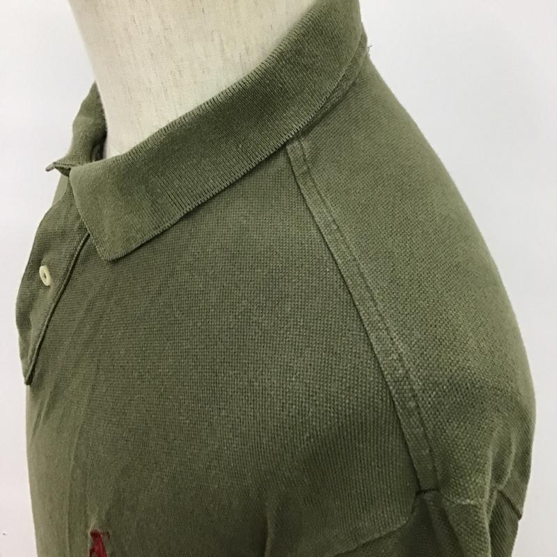 ポロラルフローレン POLO RALPH LAUREN ポロシャツ 半袖 XL ワンポイント カーキ / カーキ / メンズ USED 古着 中古 10097140