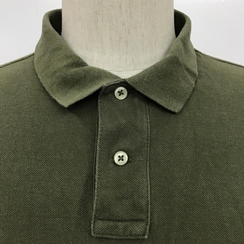 ポロラルフローレン POLO RALPH LAUREN ポロシャツ 半袖 XL ワンポイント カーキ / カーキ / メンズ USED 古着 中古 10097140