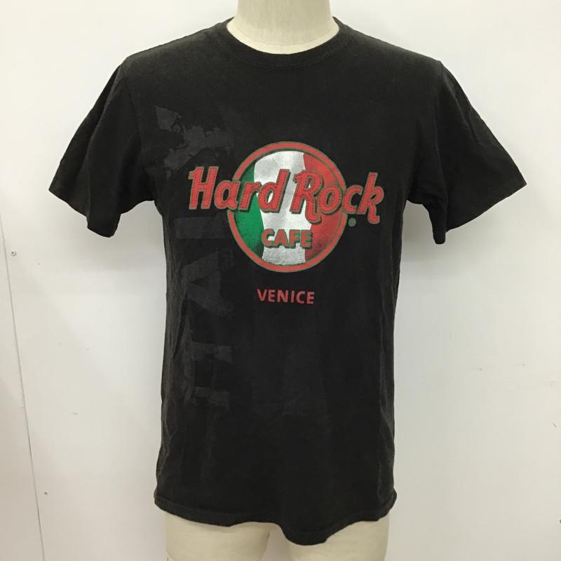 ハードロックカフェ HARD ROCK CAFE Tシャツ 半袖 半袖カットソー プリントTシャツ クルーネックカットソー S ロゴ、文字 黒 / ブラック / レディース USED 古着 中古 10097145