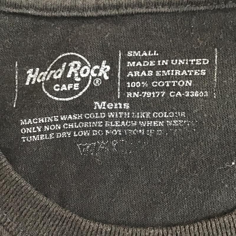 ハードロックカフェ HARD ROCK CAFE Tシャツ 半袖 半袖カットソー プリントTシャツ クルーネックカットソー S ロゴ、文字 黒 / ブラック / レディース USED 古着 中古 10097145