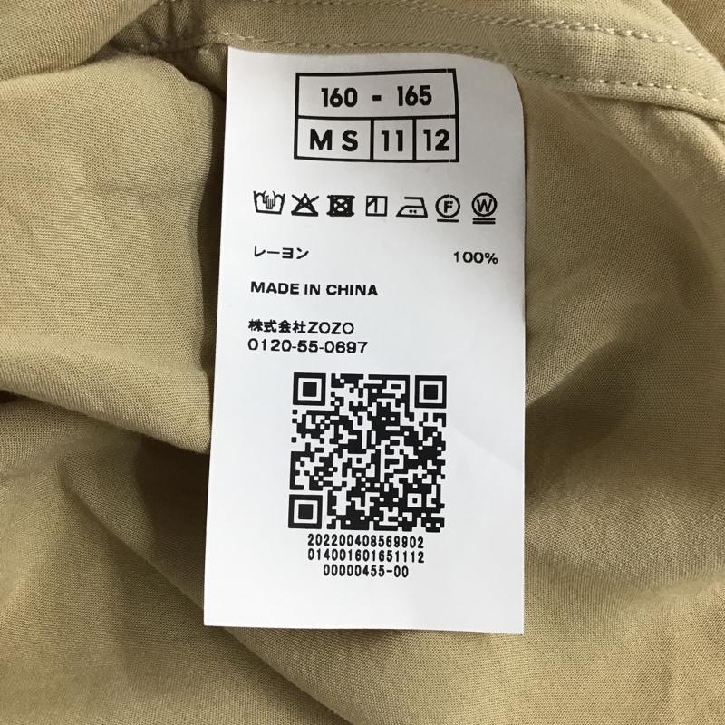 アングリッド Ungrid シャツ、ブラウス 長袖 長袖シャツ カラーシャツ ポケットシャツ 長袖カットソー M 無地 ベージュ / ベージュ / レディース USED 古着 中古 10097160