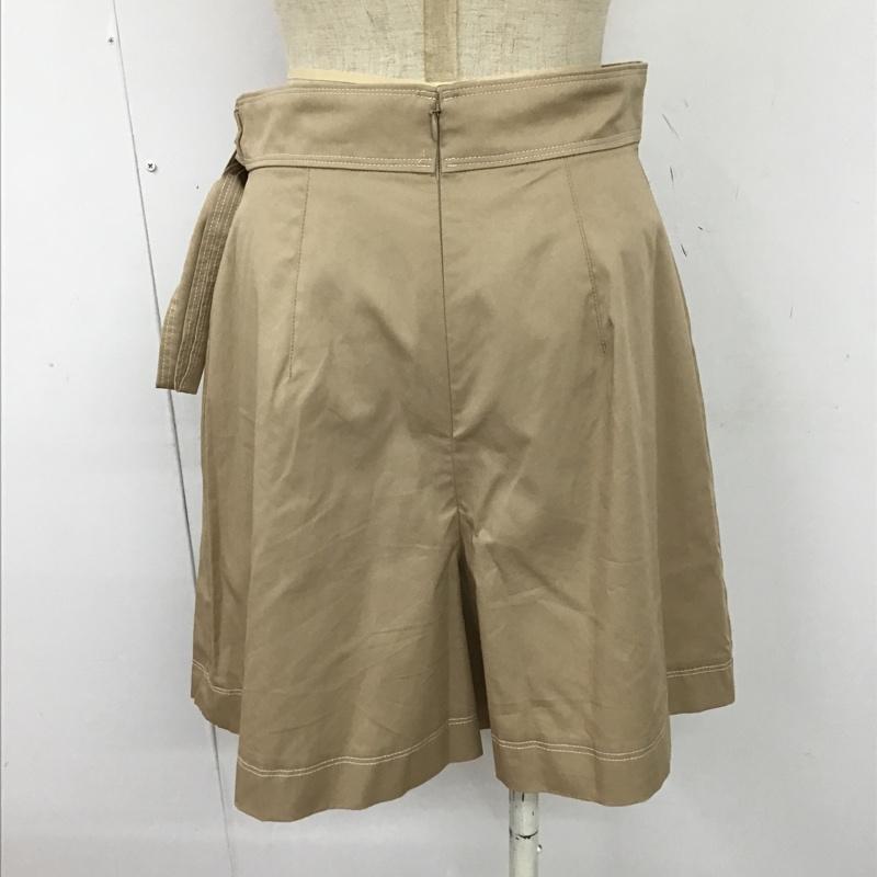 リランドチュール Rirandture パンツ ショートパンツ 88373093 ラップスカート風キュロット ハーフパンツ ショートパンツ 2 無地 ベージュ / ベージュ / レディース USED 古着 中古 10097183