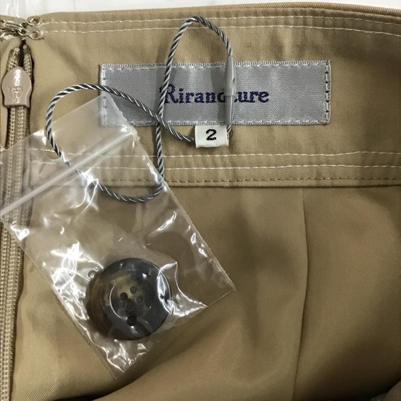 リランドチュール Rirandture パンツ ショートパンツ 88373093 ラップスカート風キュロット ハーフパンツ ショートパンツ 2 無地 ベージュ / ベージュ / レディース USED 古着 中古 10097183