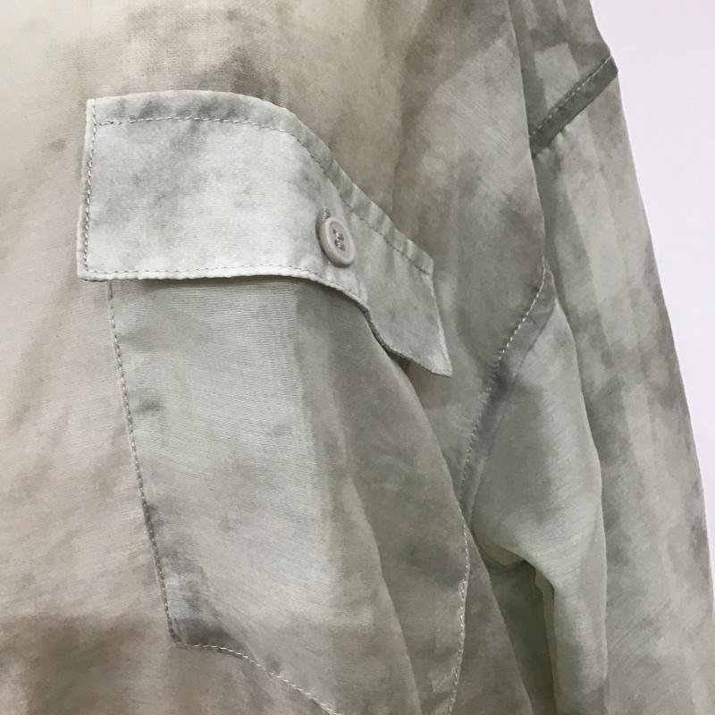 クラシカルエルフ classicalelf シャツ、ブラウス 長袖 ce0960051 ゆったりシアーシャツ タグ付き M 無地 カーキ / カーキ / レディース USED 古着 中古 10097218