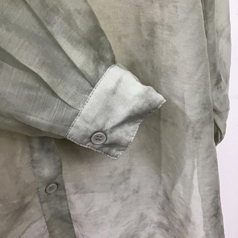 クラシカルエルフ classicalelf シャツ、ブラウス 長袖 ce0960051 ゆったりシアーシャツ タグ付き M 無地 カーキ / カーキ / レディース USED 古着 中古 10097218