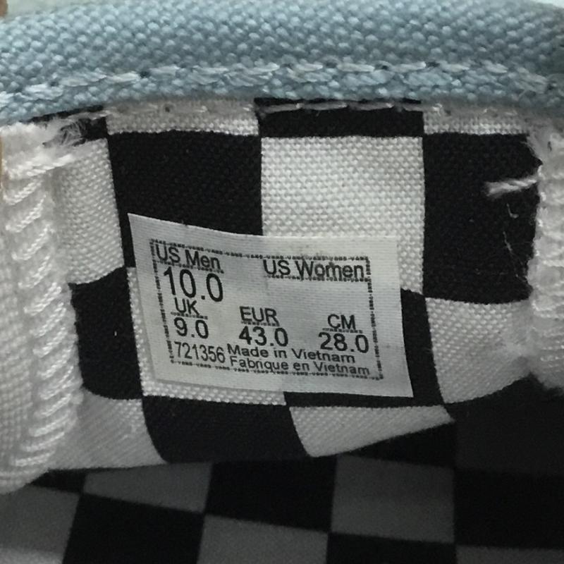 バンズ VANS スニーカー スニーカー Ray Barbee レイ・バービー Leica ライカ Classic Slip-On スリッポン VN0A45JK92S1 28.0cm 刺繍 X ロゴ、文字 水色 / ライトブルー / メンズ USED 古着 中古 10097232