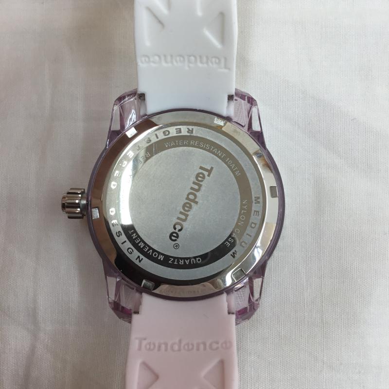 テンデンス Tendence 腕時計 アナログ(クォーツ式) CRAZY Medium クレイジーミディアム TY930065 白 / ホワイト / X 桃 / ピンク / レディース USED 古着 中古 10097240