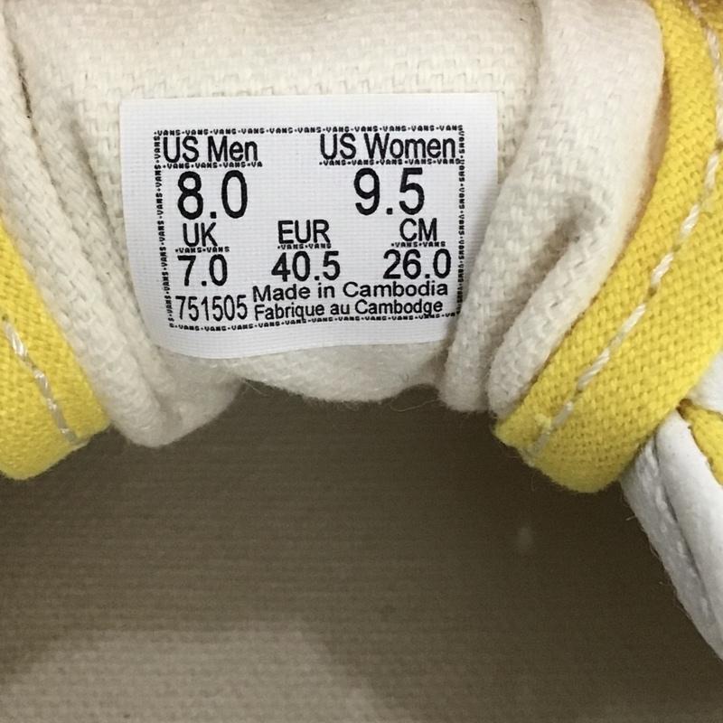 バンズ VANS スニーカー スニーカー 751505 26cm 26.0cm ロゴ、文字 黄 / イエロー / X 白 / ホワイト / メンズ USED 古着 中古 10097264