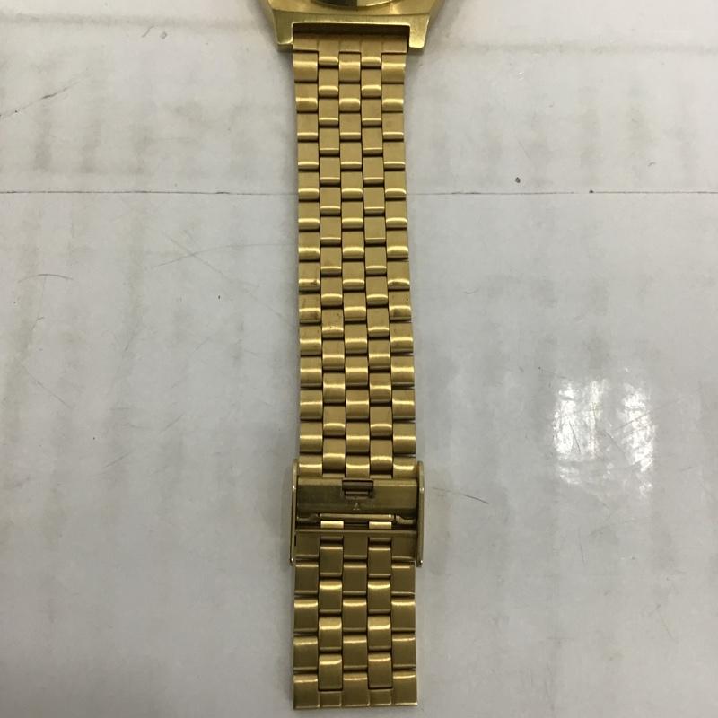 ニクソン NIXON 腕時計 アナログ(クォーツ式) A045126 TIMTE TELLE ALL GOLD 箱有 ロゴ、文字 金 / ゴールド / メンズ USED 古着 中古 10097270