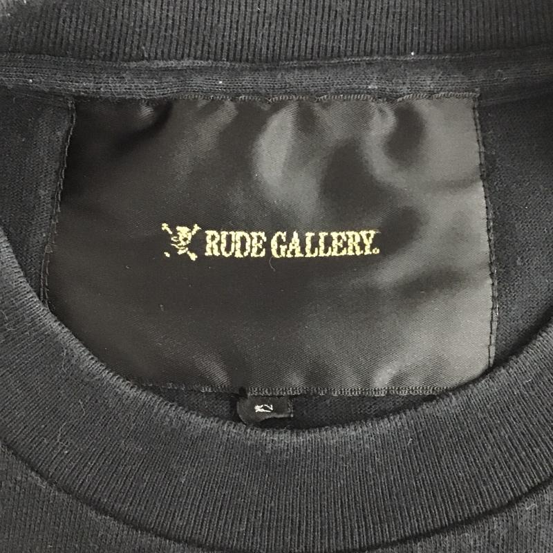 ルードギャラリー RUDE GALLERY Tシャツ 半袖 半袖カットソー プリントTシャツ クルーネックカットソー S プリント 黒 / ブラック / メンズ USED 古着 中古 10097281