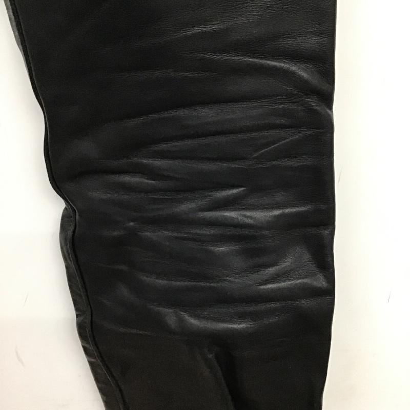 古着 USED ボトムス ボトムス レザーパンツ カジュアルパンツ ストレートパンツ 30インチ 無地 黒 / ブラック / メンズ USED 古着 中古 10097285