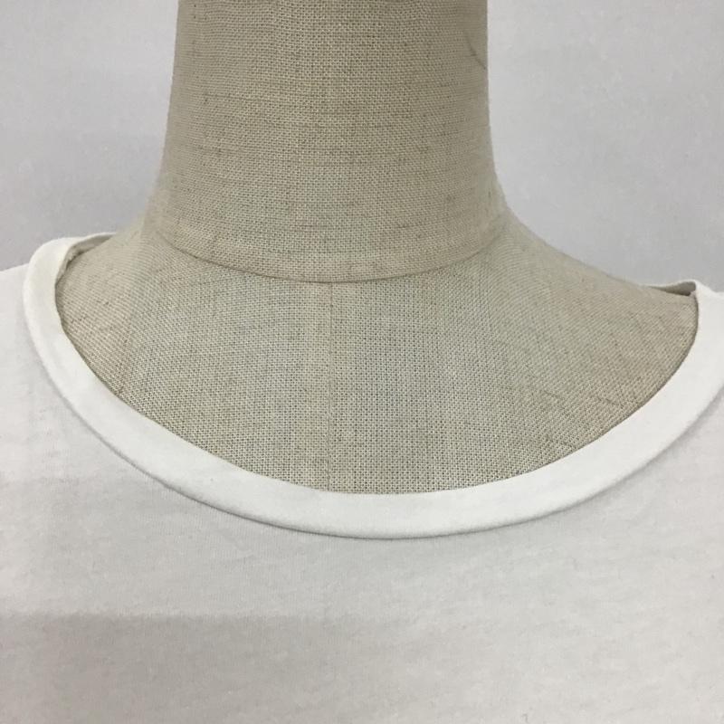 ザラ ZARA Tシャツ 半袖 5580 055 250 クルーネック L プリント 白 / ホワイト / レディース USED 古着 中古 10097288