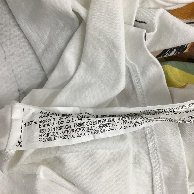 ザラ ZARA Tシャツ 半袖 5580 055 250 クルーネック L プリント 白 / ホワイト / レディース USED 古着 中古 10097288